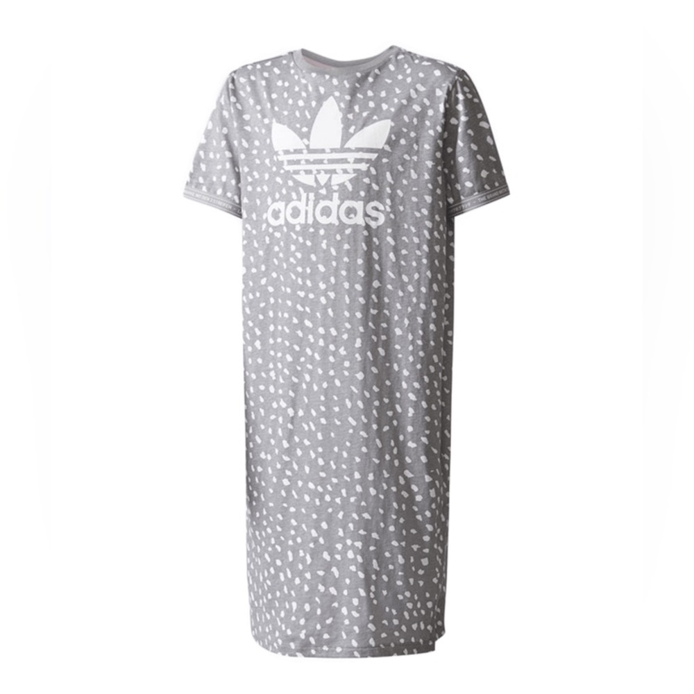 ADIDAS 🩶 Dot Pattern T-Shirt Dress